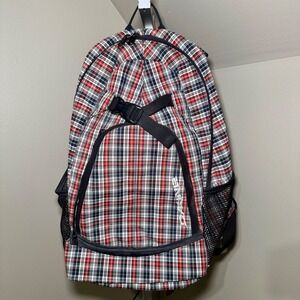 Dakine Plaid‎ Backpack Red Blue White School Travel Bag Unisex